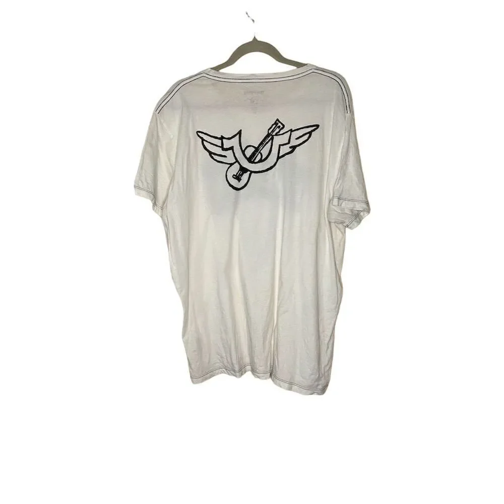 True Religion Love Haight Men's Graphic T-Shirt White XXL Short Sleeve C…